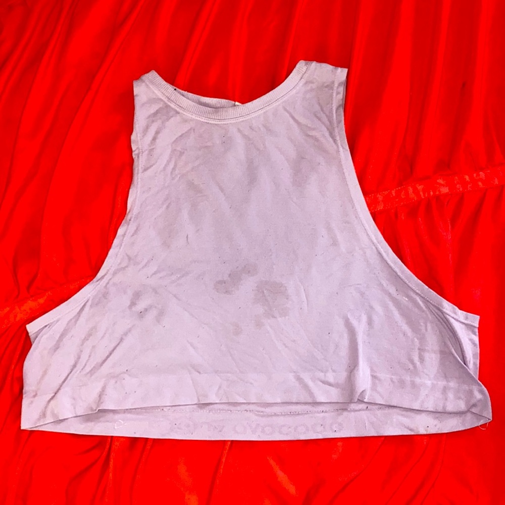 Cropped work out tank